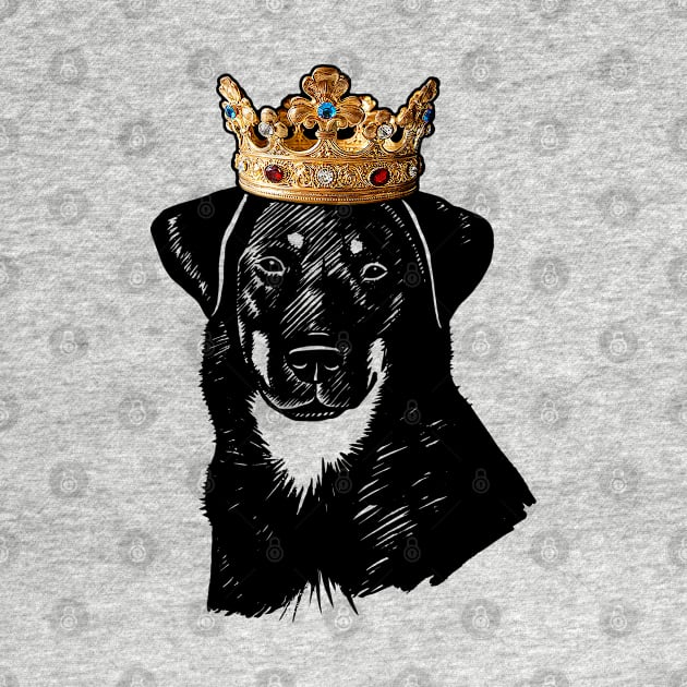 Beauceron Dog King Queen Wearing Crown by millersye